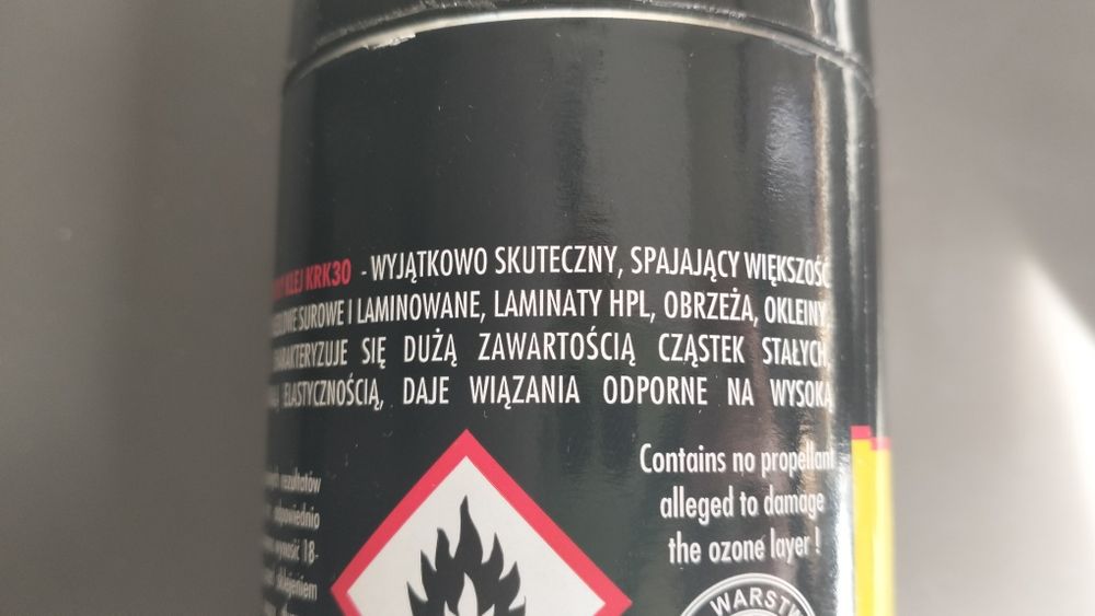 Profesjonalny klej w spreju