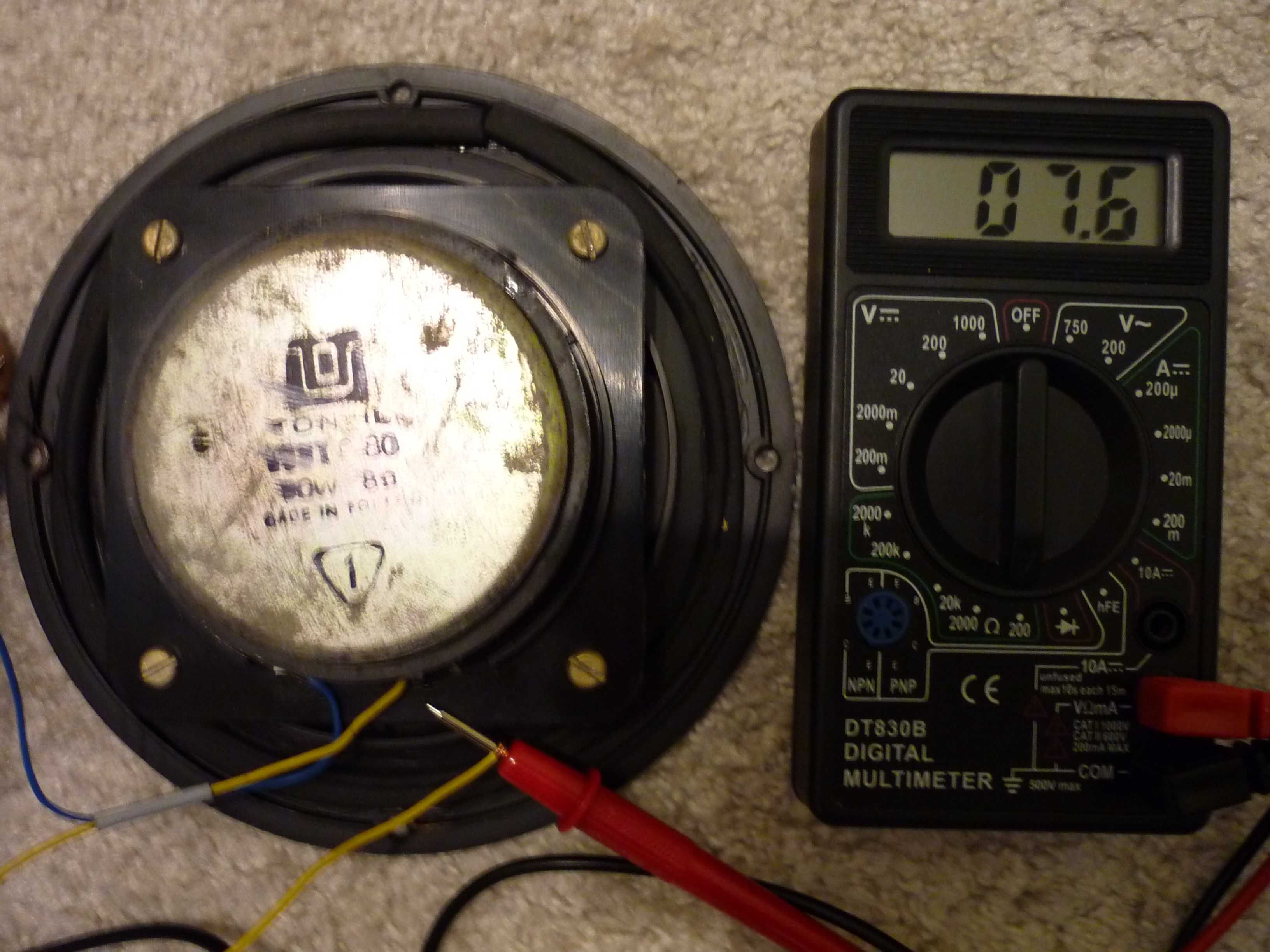 Głośnik wysoko tonowy TONSIL GDWK 9/80 8ohm +Tuba zg40c