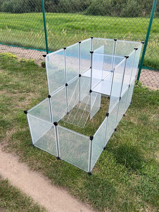 Duża klatka kojec wybieg dla świnki królika zwierząt panelowa NOWA