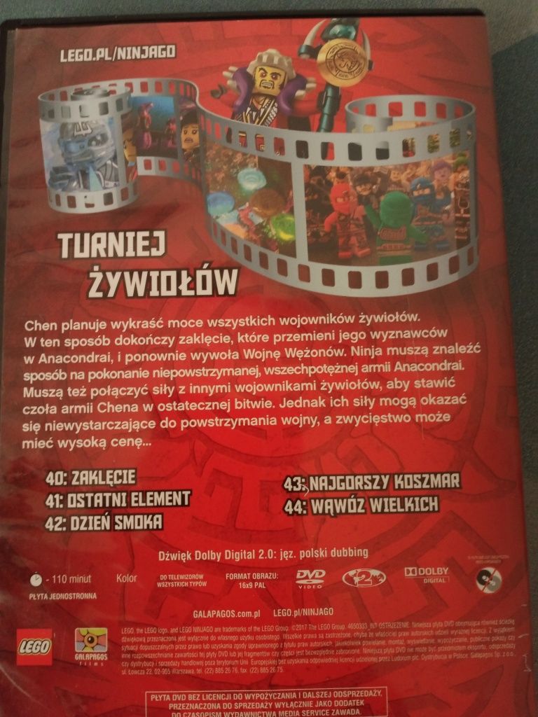 Lego ninjago dvd  Turniej żywiołów część 2