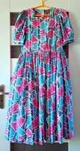 Zwiewna bawełniana sukienka Laura Ashley vintage retro