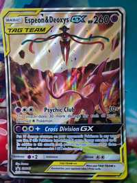 Karta Espeon&Deoxys GX Jumbo pokemon tcg