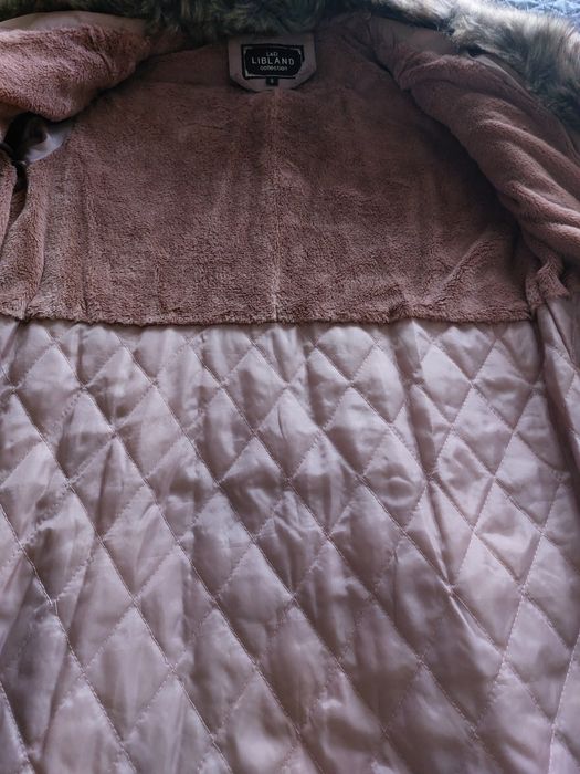 Piękny skórzany płaszczyk zimowy damski z korzuszkiem odpinanym