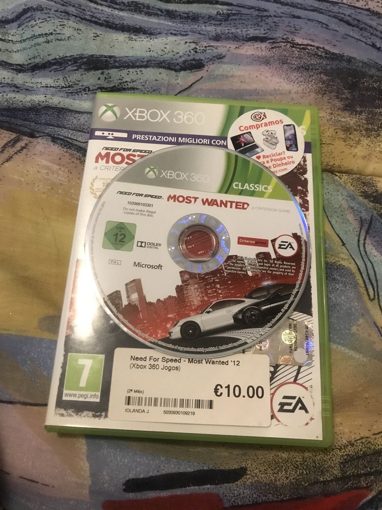 Cd da xbox360. (Most WANTED)