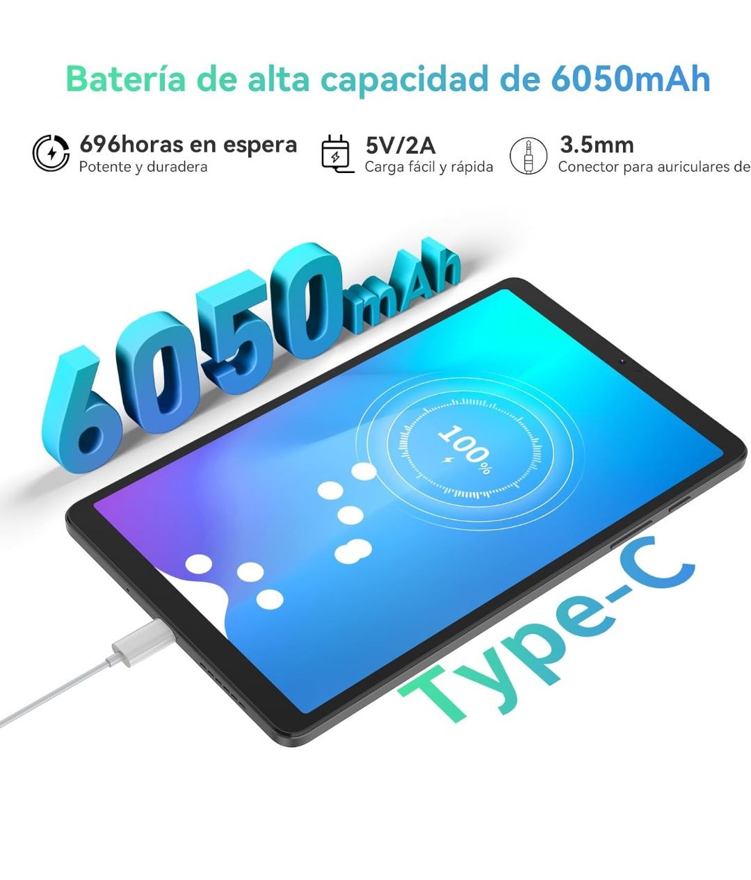 Tablet Blackview Tab 60 4G LTE 6GB/128GB Cinzento android 13 SELADO