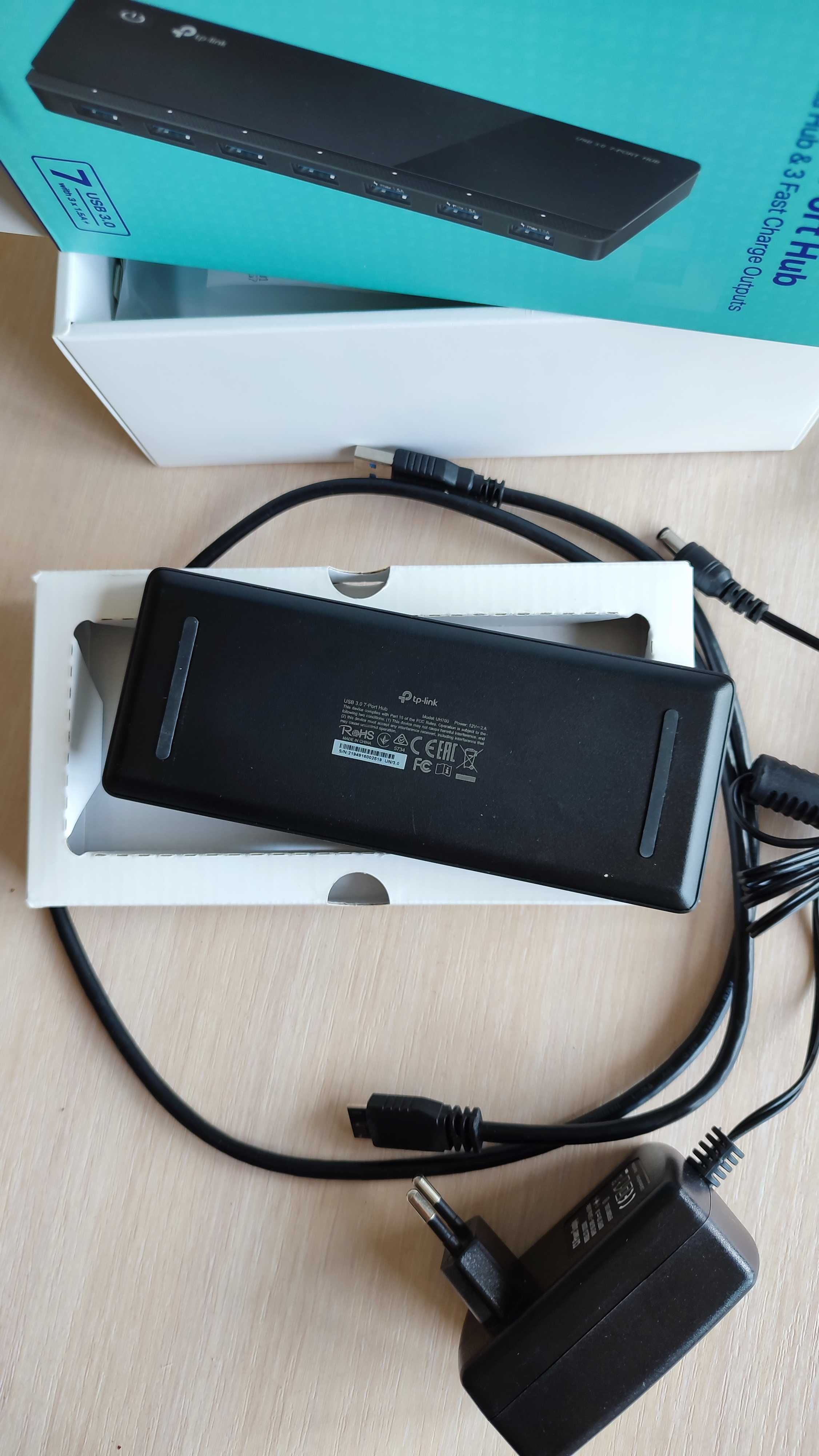 Tp Link USB 3.0 7 Port Hub, Black - USB 3.0 концентратор 7 портів