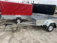 Przyczepa lekka kat B Rydwan z resorem mocna   1 os 1.95x1.25m