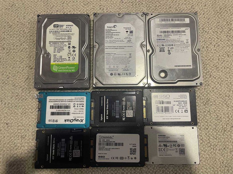 120-512gb Ssd, Hdd, разные комлектующие для сборки пк.