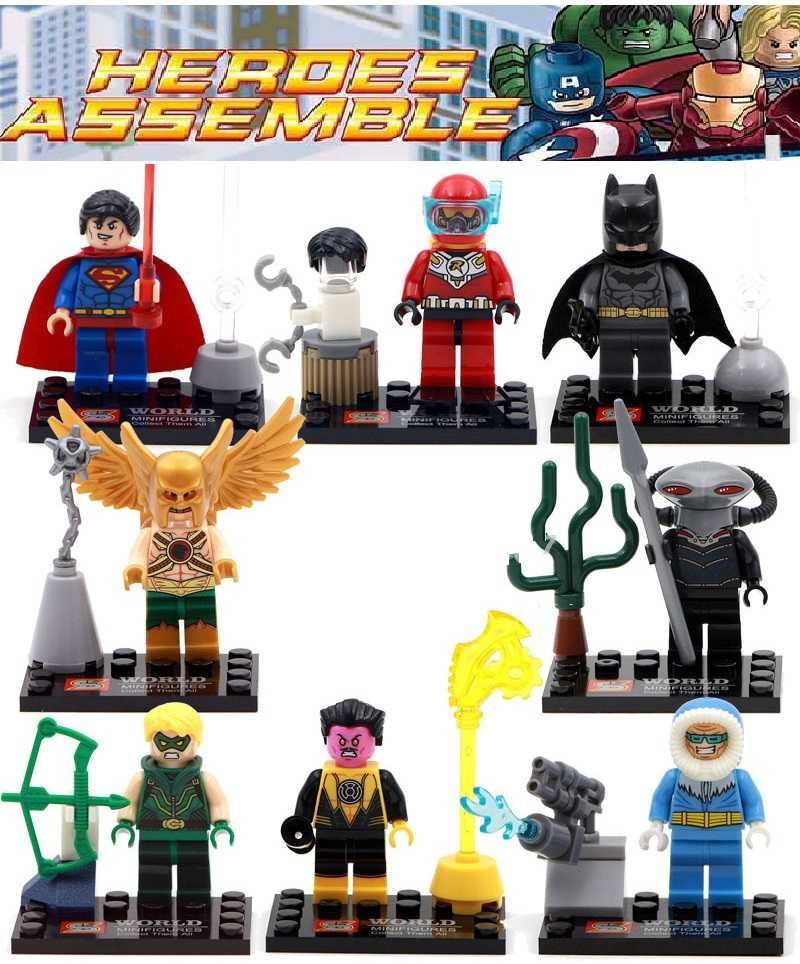 Bonecos minifiguras Super Heróis nº8 (compatíveis com Lego)