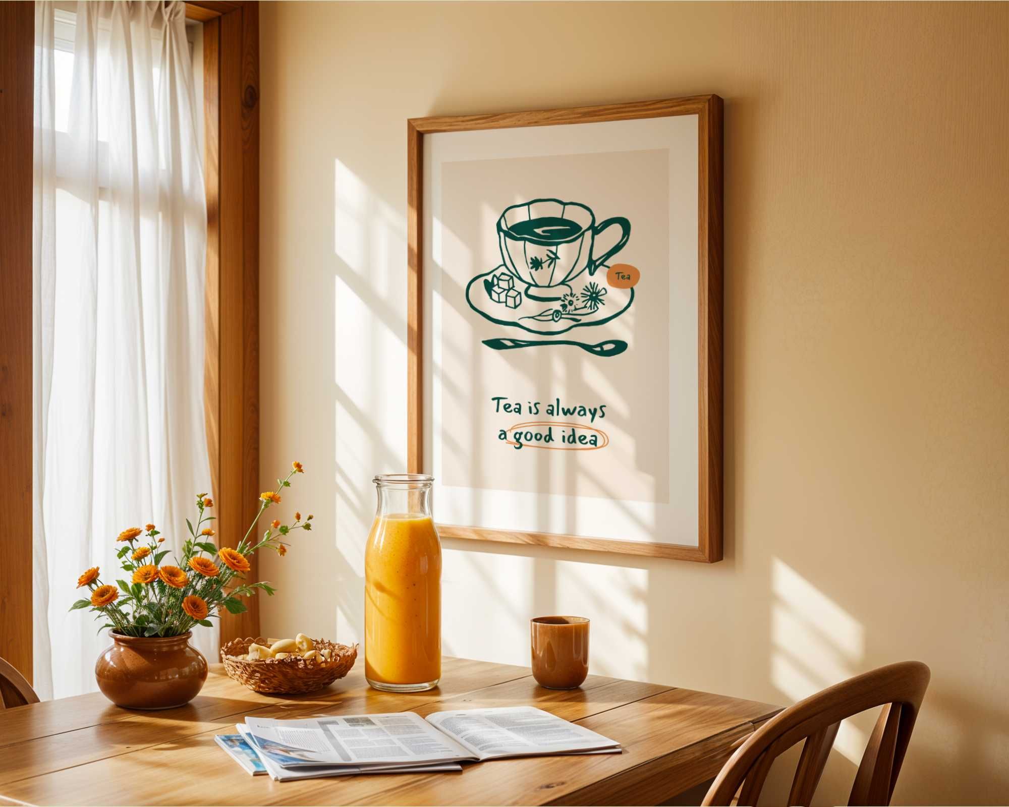 Plakat humorystyczny ,,Tee is always a good idea"
