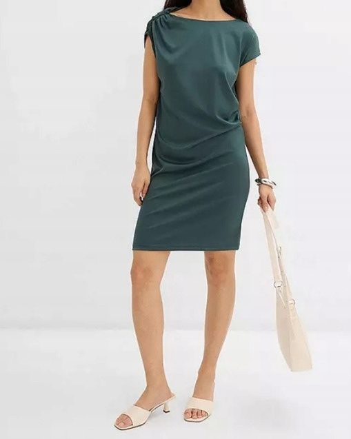 B.P.C sukienka asymetryczna z marszczeniem 44/46.