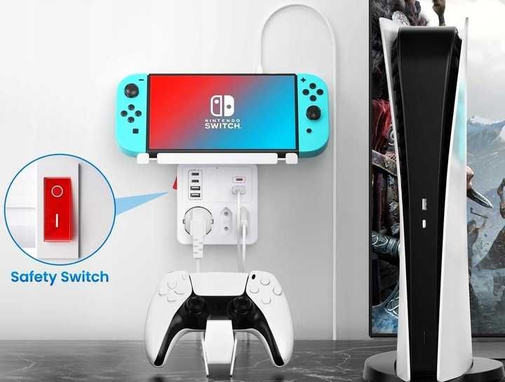 Ładowarka sieciowa Wielofunkcyjna z PD20W i QC18W adapter rozgałęźnik