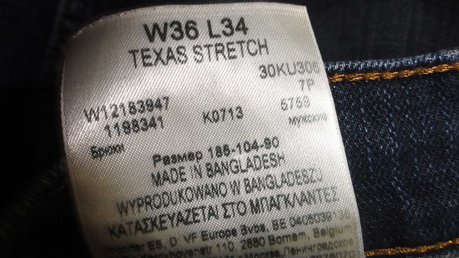 WRANGLER TEXAS W36 L34 oryginalne spodnie Jeans