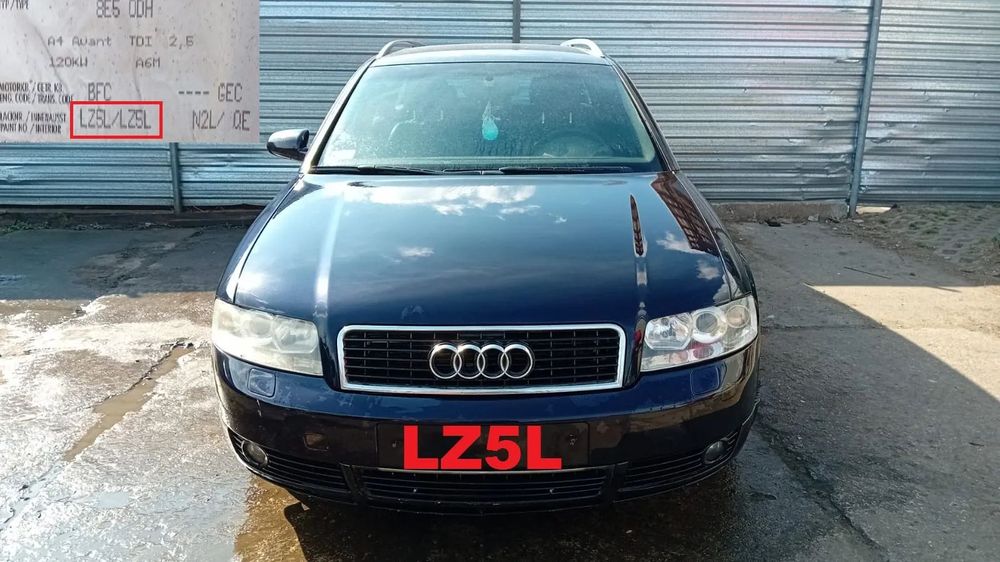 Tylko Części Audi A4 B6 2.5 TDI V6 BFC 120KW / 163KM automat kombi avant s line 00r–04r lakier LZ5L