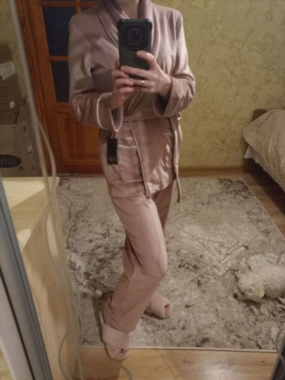 Костюм домашній велюр s/m піжама