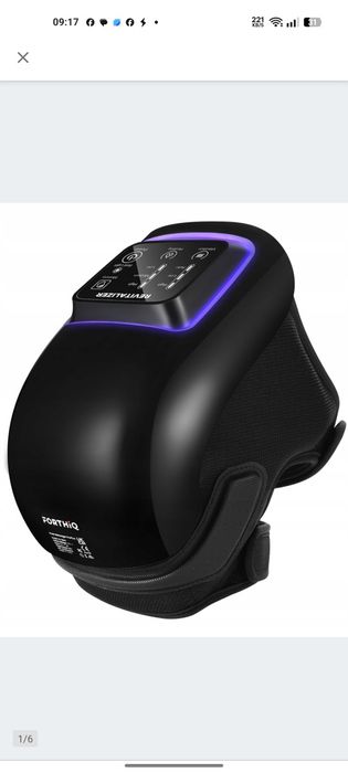 Nowoczesny FORTHiQ Pro+ Masażer Kolana z Ciepłem i Czerwonym Światłem