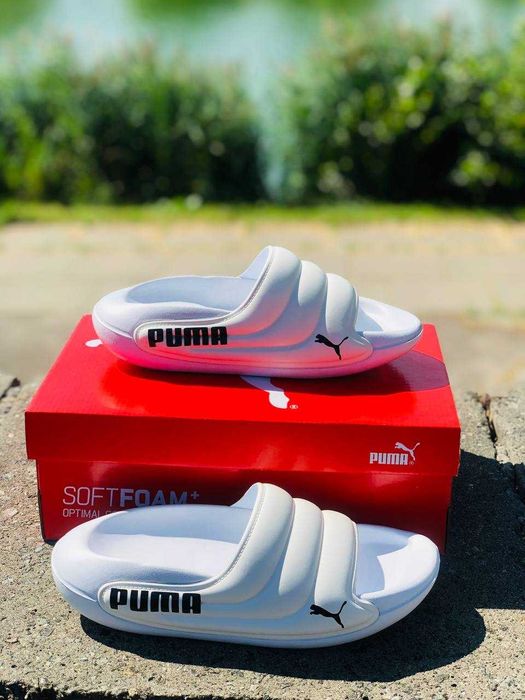 Тапочки Puma / Шлепанцы Пума для дома, улицы, сауна, бассейн, двор