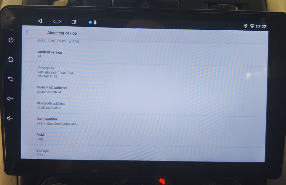 Rádio Android 9", 6+128, novo