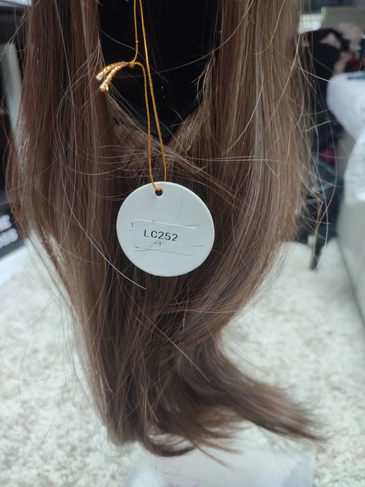 Peruka z grzywką blond brąz WIG ombre cosplay