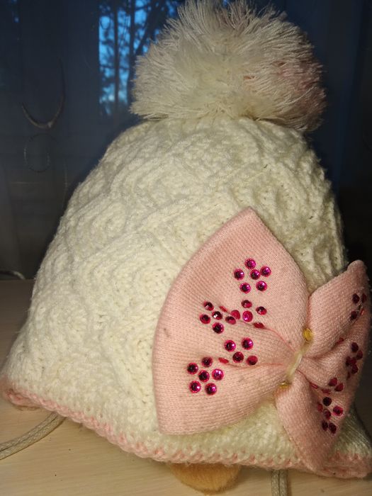 Дитяча зимова шапка на вік 3-4 роки;детская зимняя шапка р.50-51