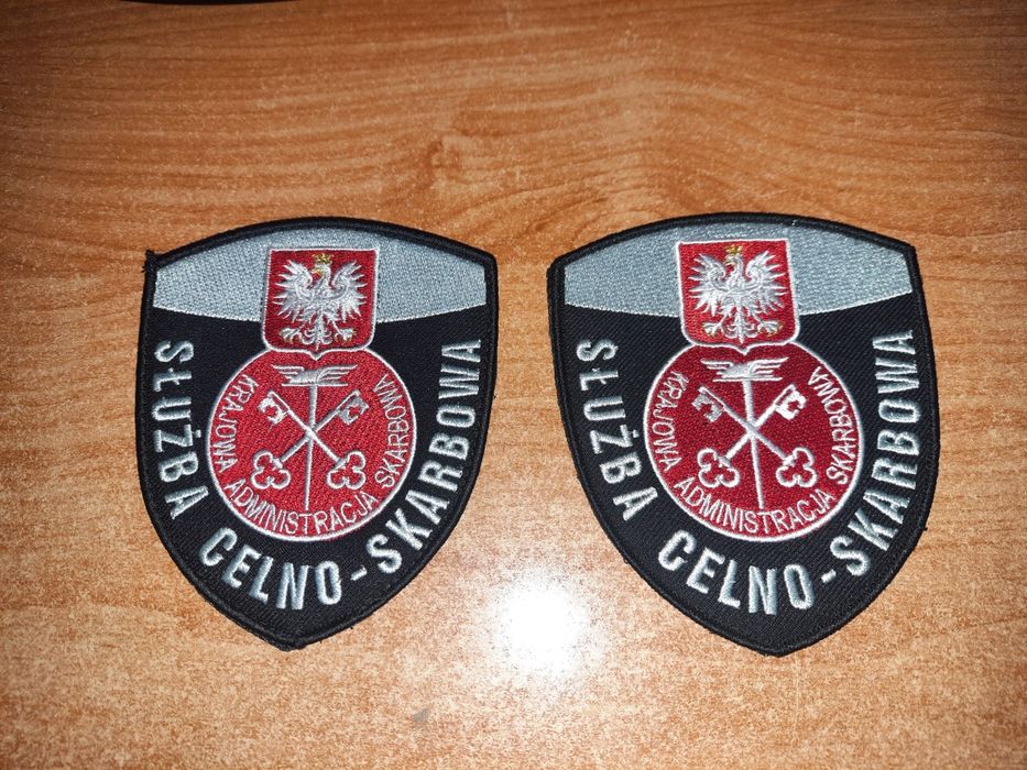 Emblemat Naszywka Służba Celno Skarbowa 2 sztuki