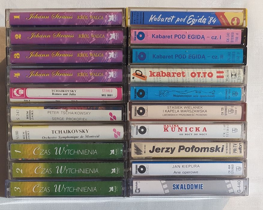 Kasety - Połomski Kunicka Skaldowie Kabaret Pod Egidą Strauss