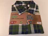A289 Koszula Męska Livergy Flanelowa Długi Rękaw Bawełna XL Nowa