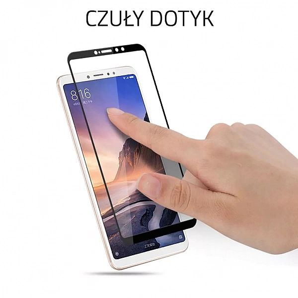 Xiaomi Mi Max 3 Szkło Hartowane Na Cały Ekran 9h