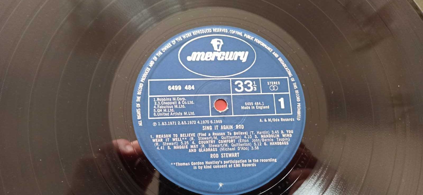 Rod Stewart 3 winyle: Greatest Hits, Atlantic Crossing, Blondes Have..