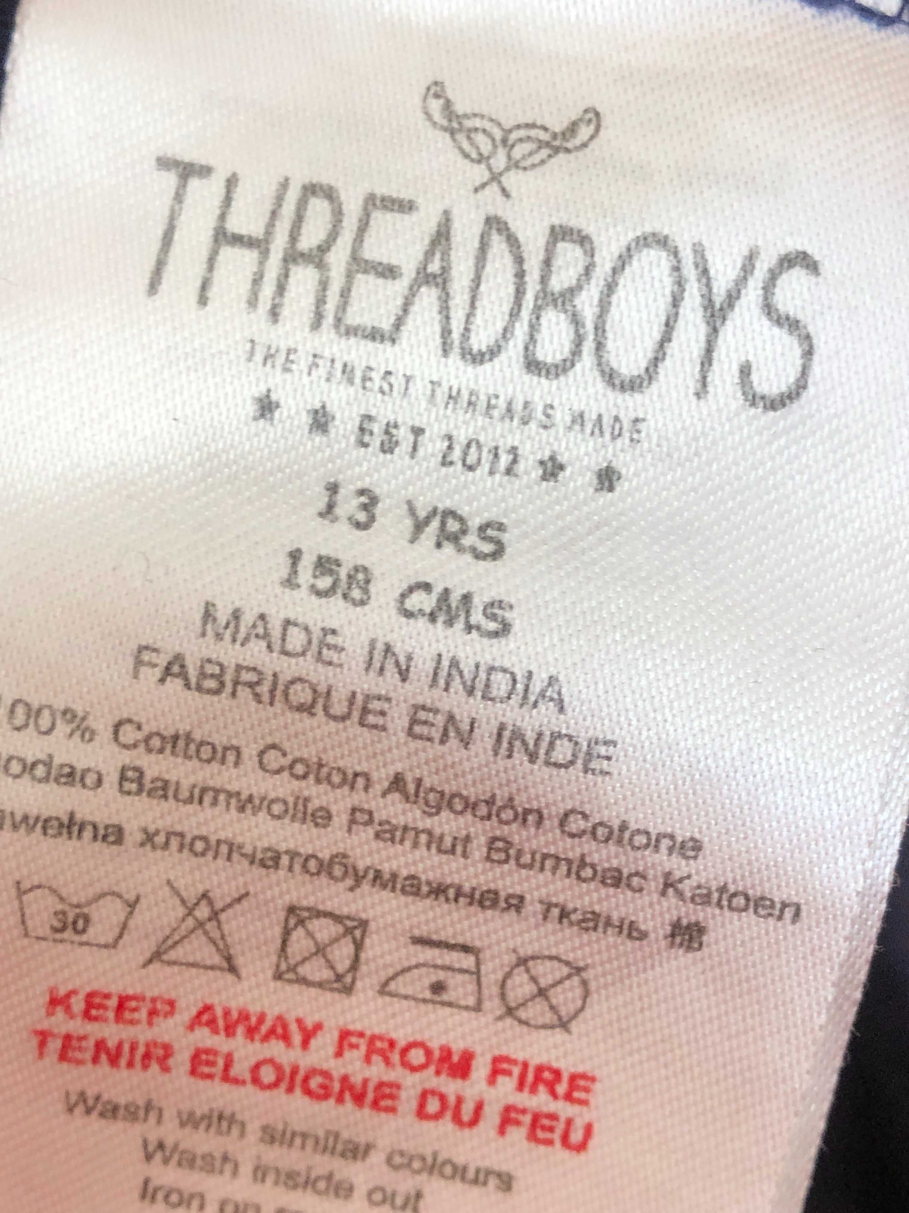 Пижама, комплект, 100% cotton размер 13 р 158 см. Threadboys. в ідеалі