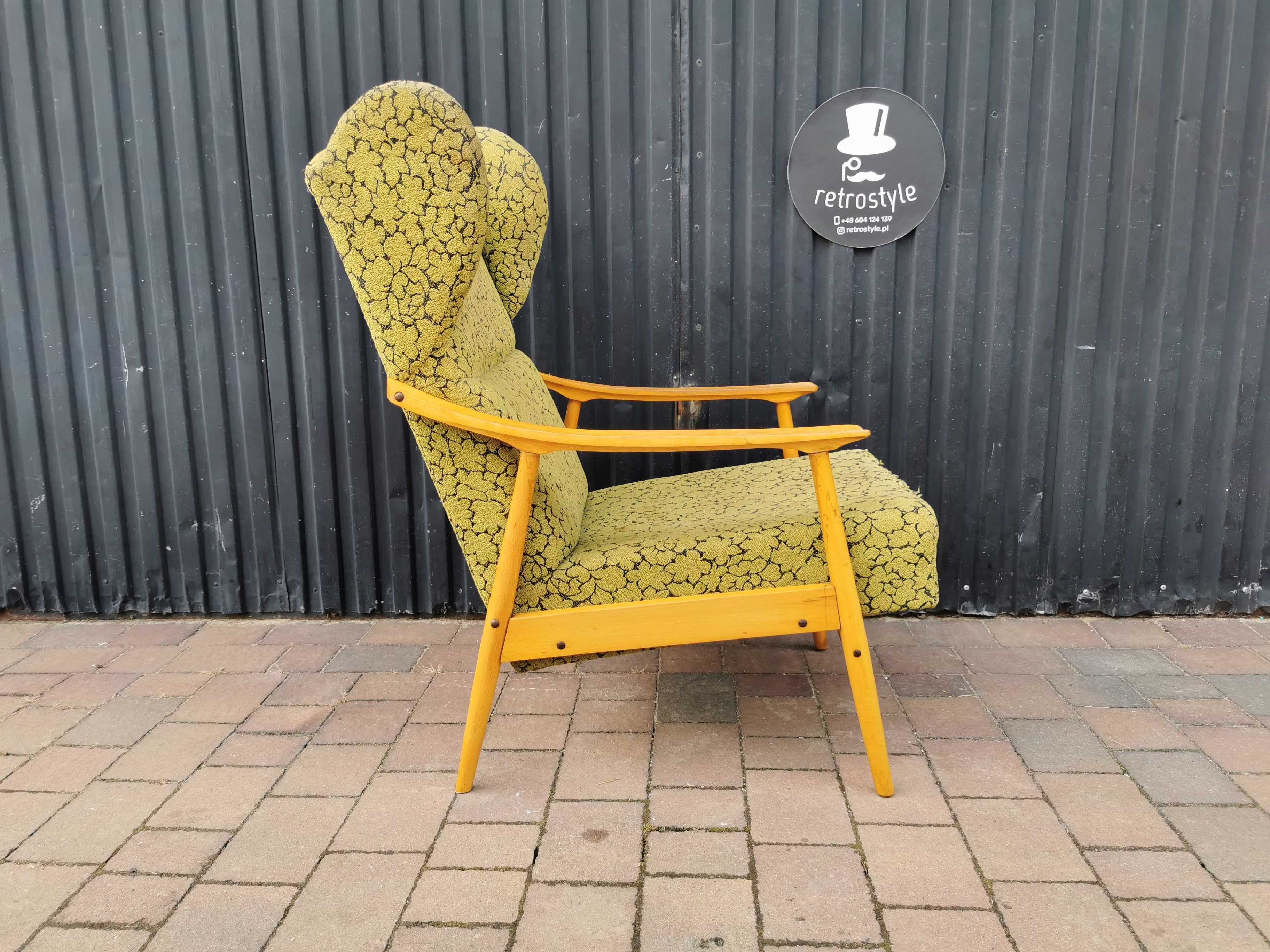 Fotel USZAK, Jitona- Czechosłowacja '60, PRL design, Retro