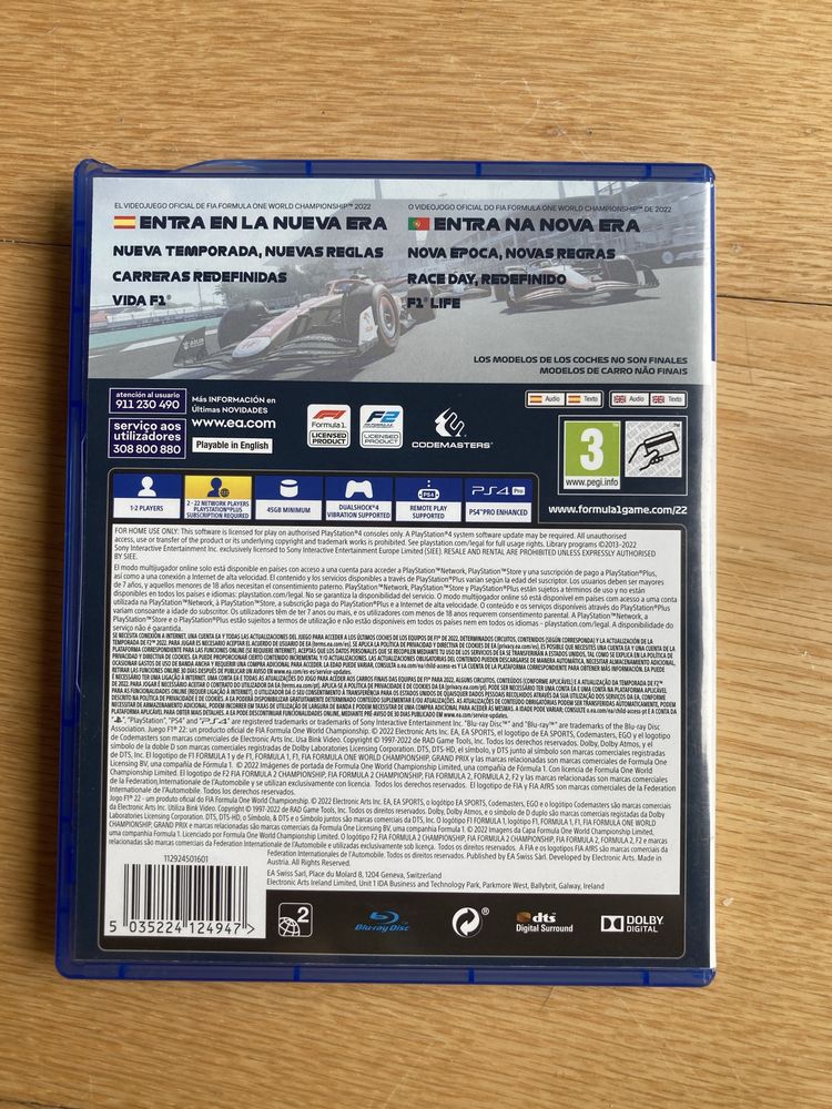 Jogo Formula 1 22 para PS4