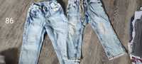 Spodnie chłopięce jeans 86