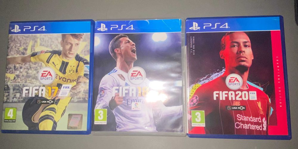 Jogos FIFA PS4 à venda – 5€ cada ou todos por 25€!