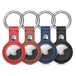Etui do Apple AirTag z ekoskóry - czarne, brązowe, czerwone, niebieski