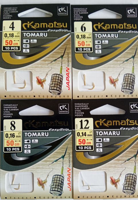 Zestaw haczyków z przyponami Kamatsu Tomaru Feeder