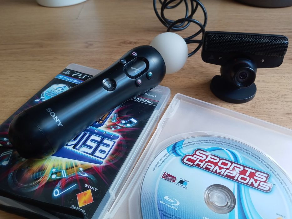 Zestaw Move Vr PlayStation 3 4 Pałeczka Kamerka Gry ps 3 4 ps3