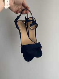 Szpilki sandalki damskie 40 Esprit niebieskie