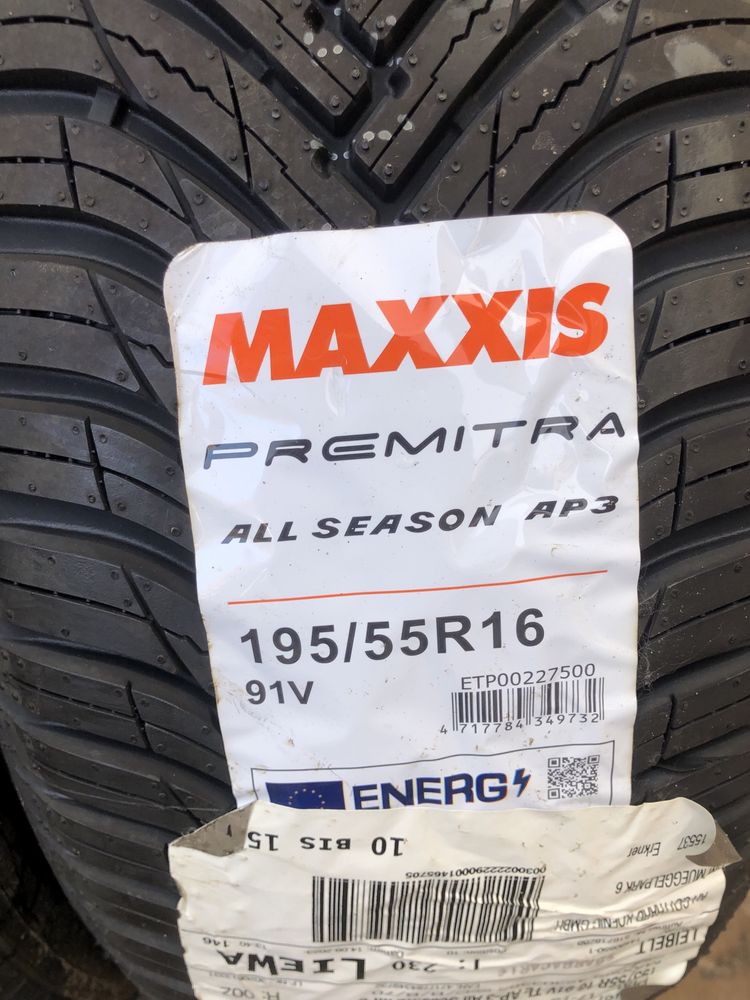 2 nowe opony wielosezonowe Maxxis Premitra 195/55r16