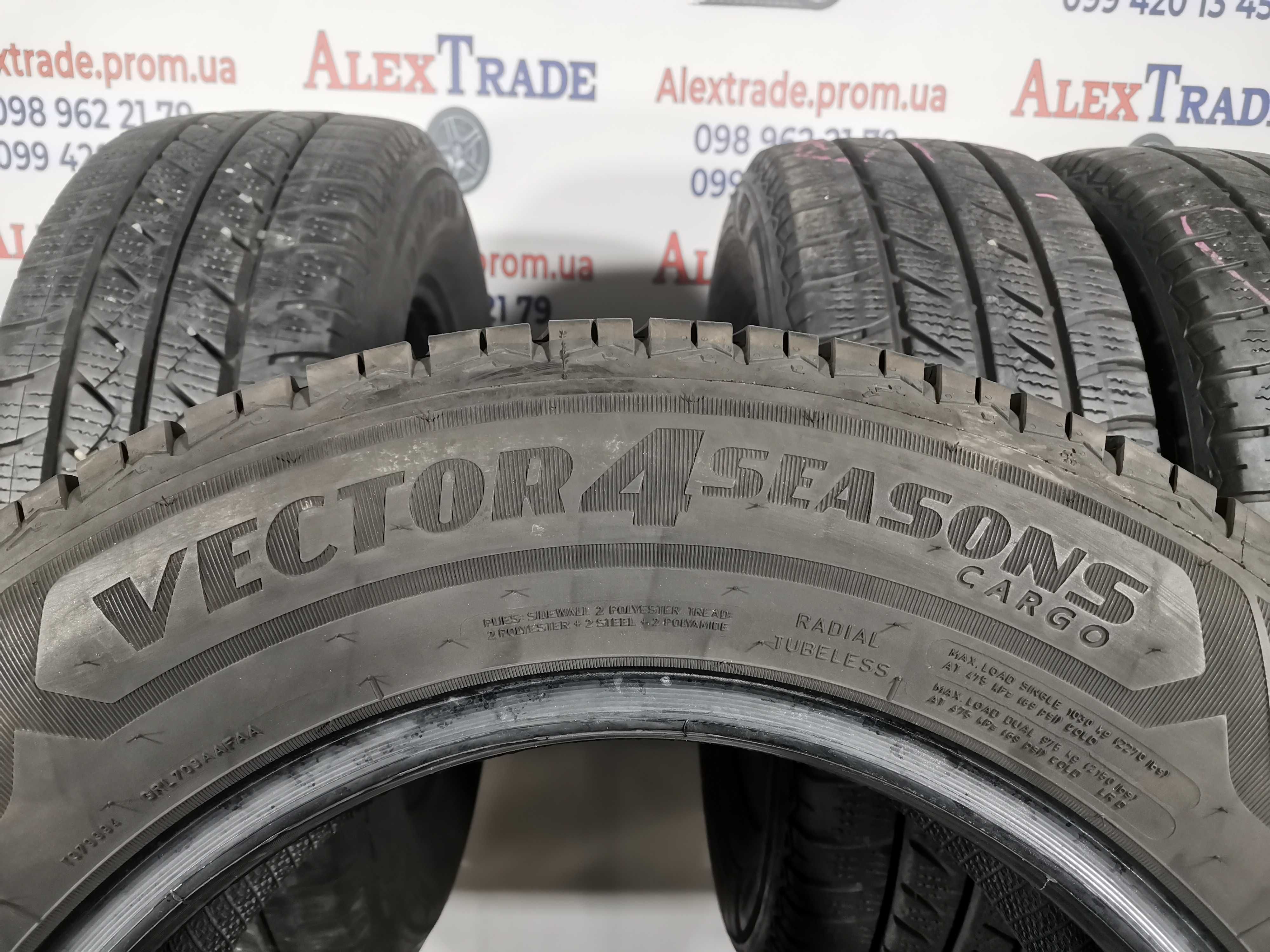 4 шт. 215/65 R16C цешка Goodyear Vector 4Seasons Cargo шини б/у