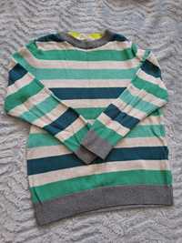 Sweter w paski roz 110/116 h&m