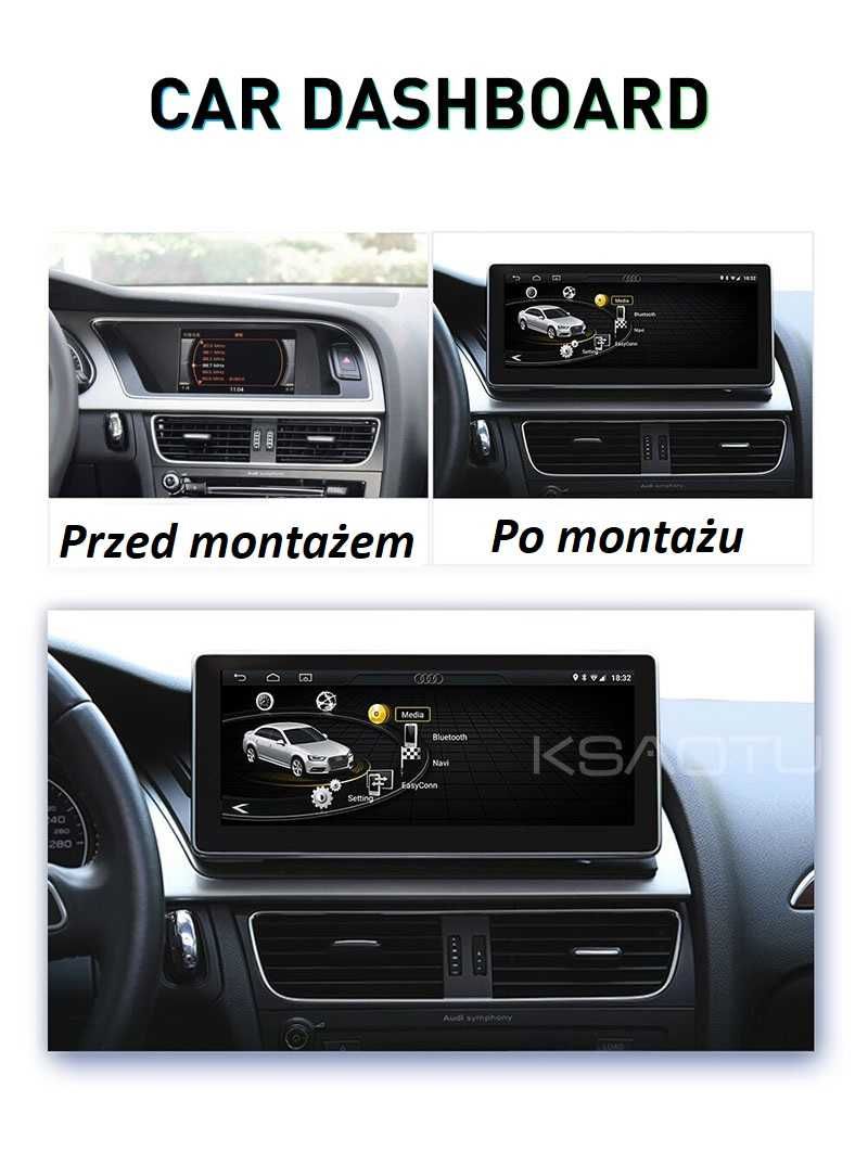 Radio FM RDS DAB Android CarPlay Android Auto WiFi GPS MP3 Audi A4L A5