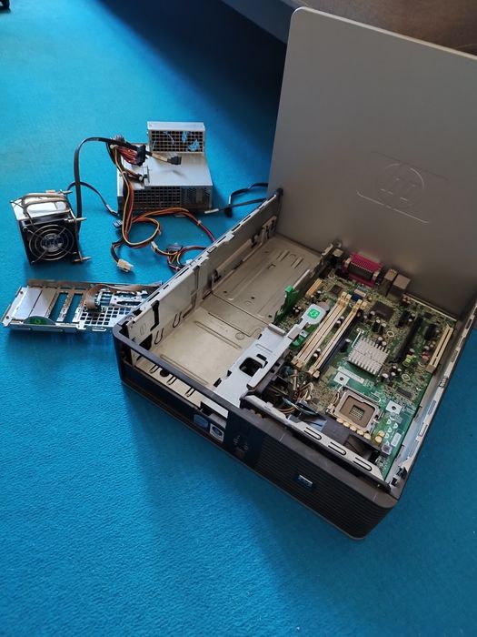 Obudowa HP compaq płyta główna, + chłodzenie do procesora + zasilacz
