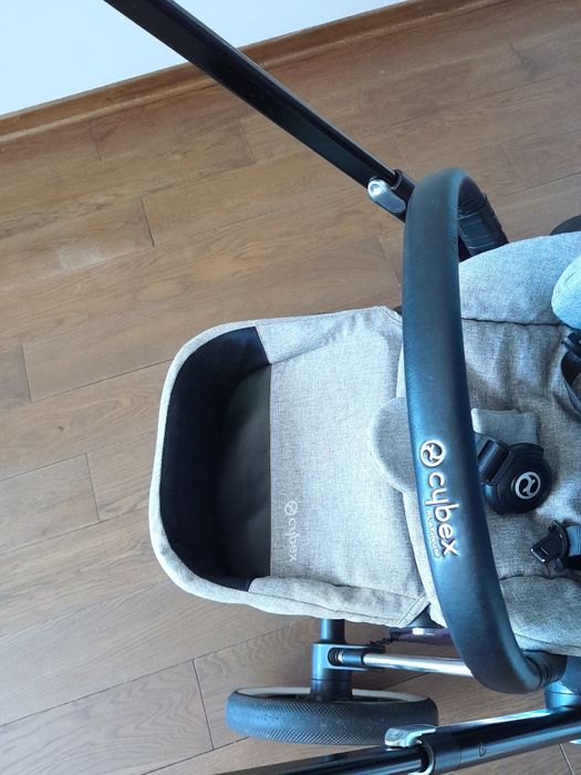 Коляска Cybex Priam Koi Mid Grey Lux 2в1 Люлька та Прогулянковий блок