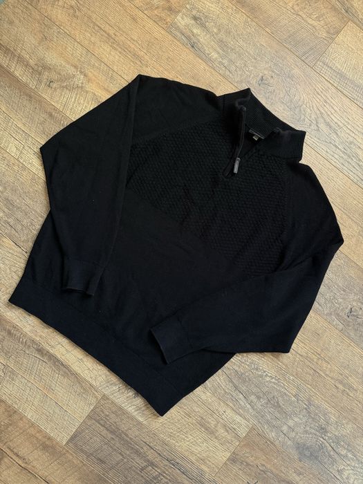 Свитер на замке 1/4 ХХЛ шерстяная кофта вязаная трикотажная old money