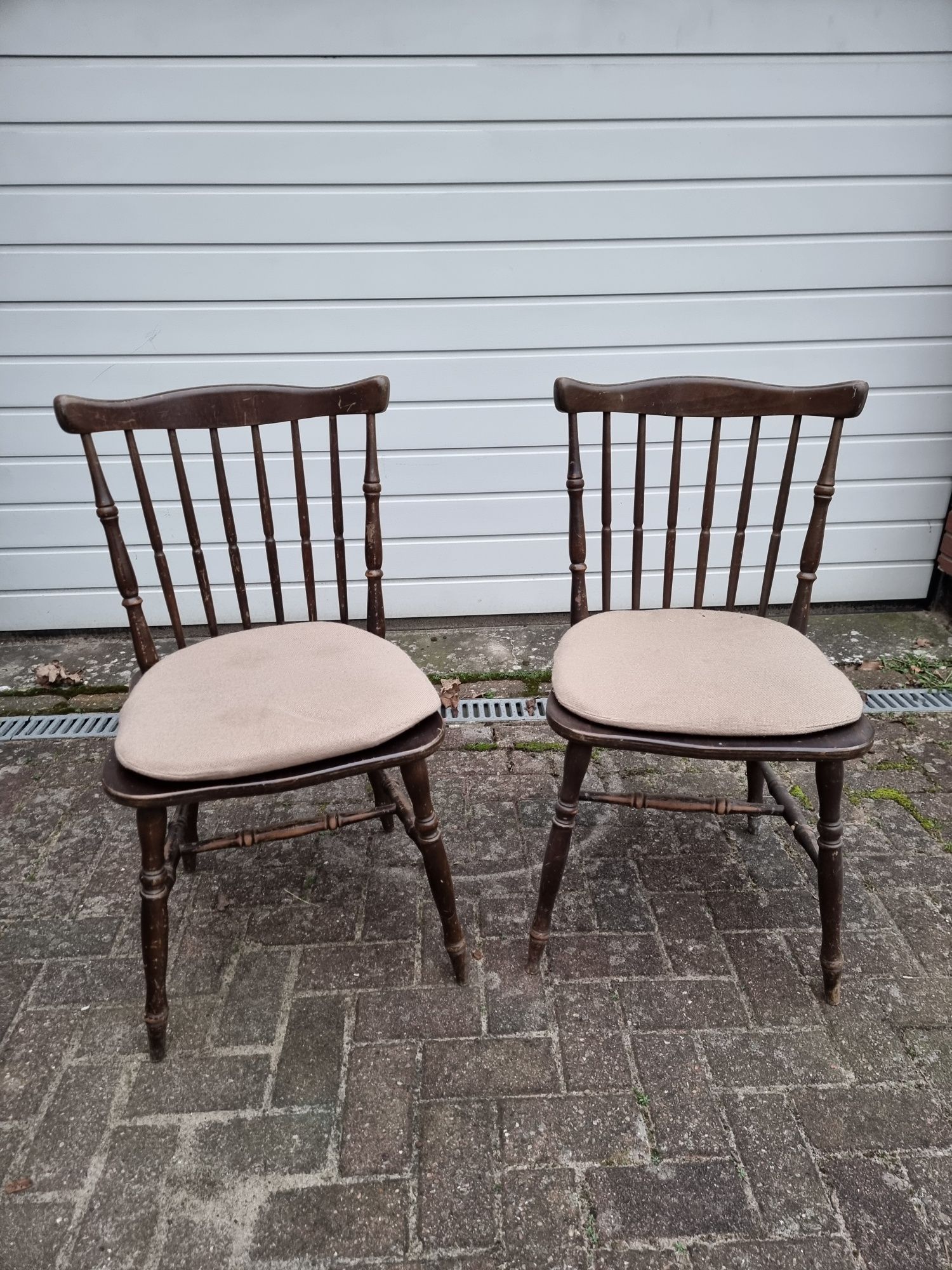Antyk Spahn Stadtlohn krzesła patyczaki 6 sztuk