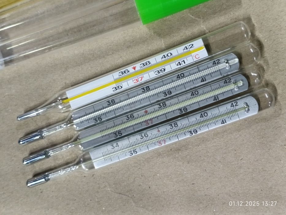 Ртутные градусники импорт и ссср