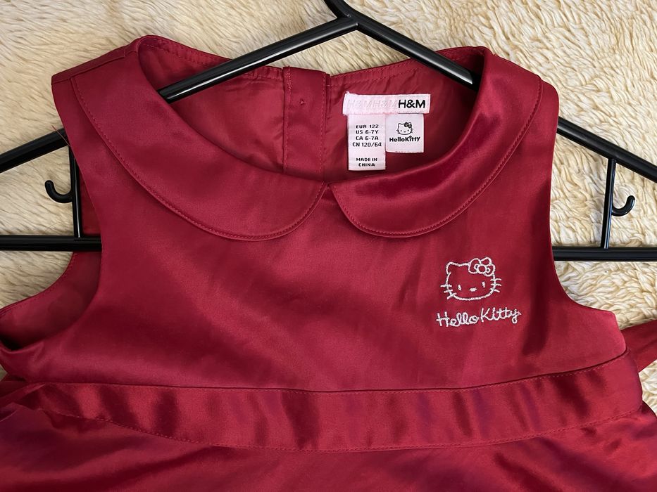 Sukienka elegancka wizytowa Hello Kitty H&M 122 cm.