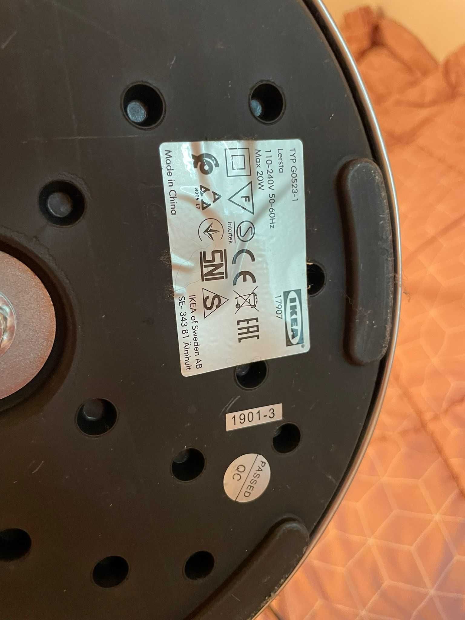 Candeeiro Ikea Lersta, alumínio