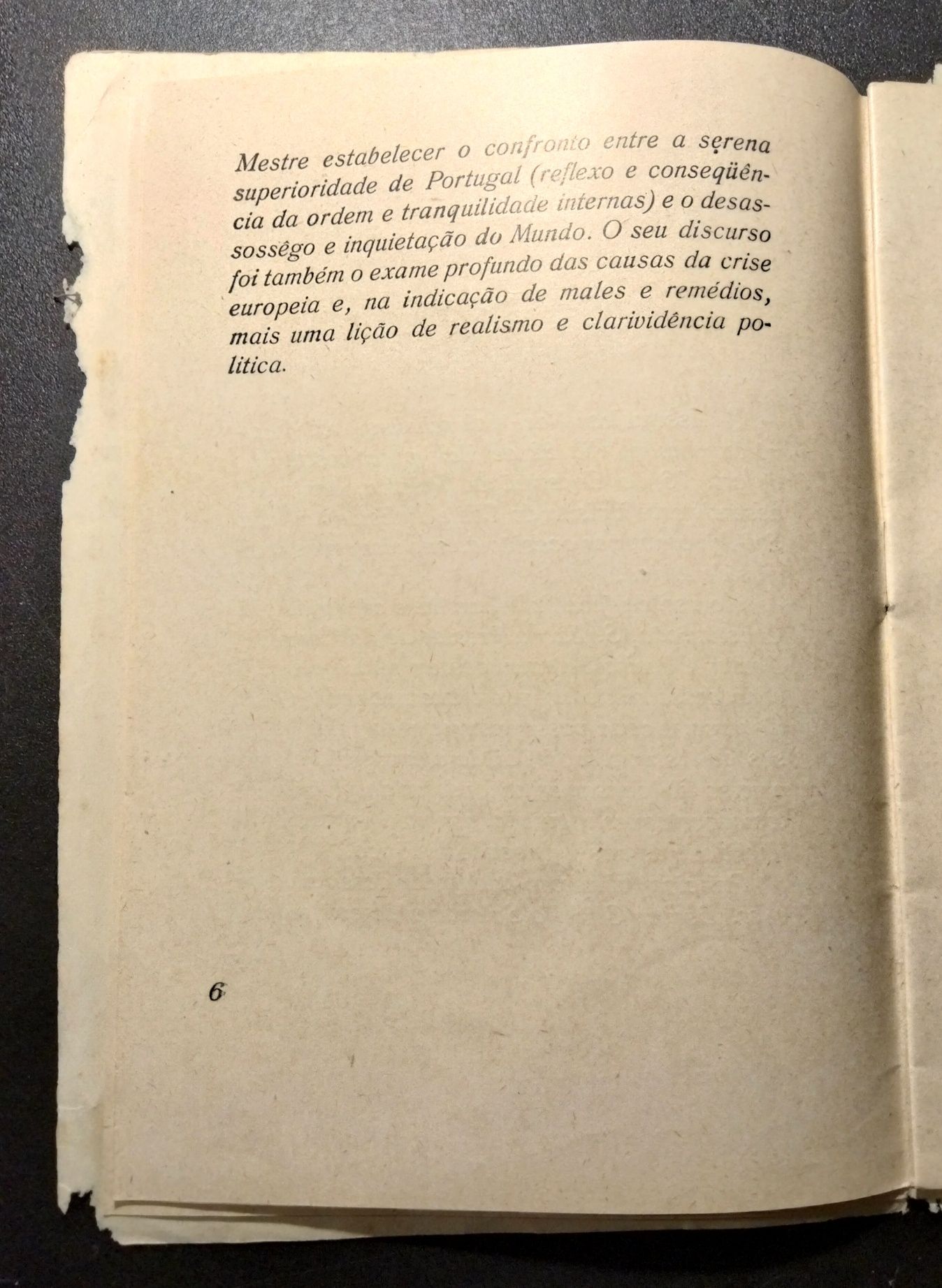 Livro muito raro - Discurso de António Oliveira Salazar (1939)